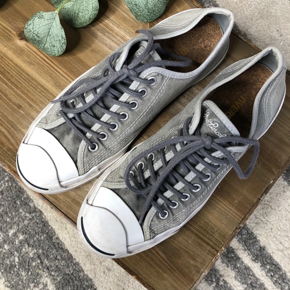CONVERSE Grey Sneakers Size 8 EUC - Picture 9 of 12